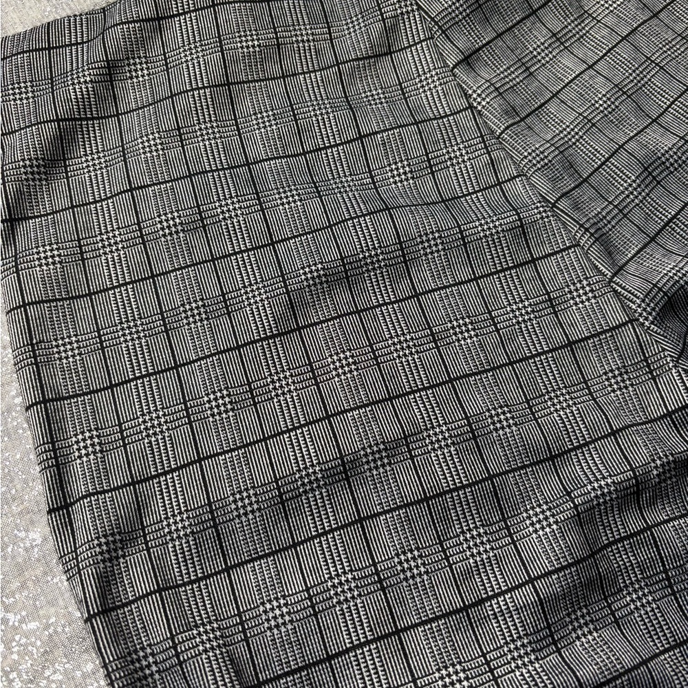 Plaid Gray Women's Pants - Picture 4 of 4